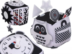 Izobraževalna črno-bela kontrastna senzorična kocka