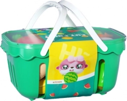 Košarica z nareznim sadjem in zelenjavo