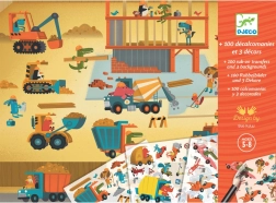 Set s prenosnimi sličicami Avtomobili Djeco