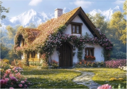 puzzle koča v dolini 100 xl kosov