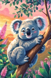 Sestavljanka Treflíci: Koala 54 kosov