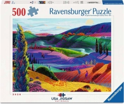 Ravensburger sestavljanka USA jigsaw nationals 2026 – Valoviti hribi (500 koščkov)