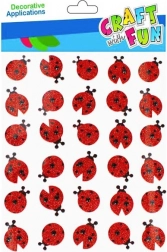 nalepke pikapolonice z bleščicami 30 kos