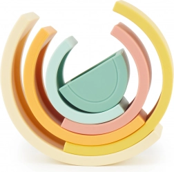 Silikonska zložljiva mavrica BIECO Tropical Vibes, 6 delov