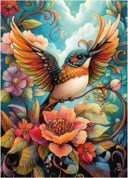 DINO sestavljanka Ptiček XL 500 kosov