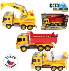 Samogradnja avtomobil City Collection na baterije z zvokom in lučmi