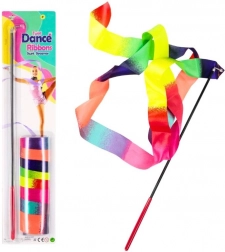 Barviti gimnastični trak s palico za ples in gimnastiko