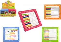 Otroški abakus s 100 kroglicami, plastičen 19 × 16 cm