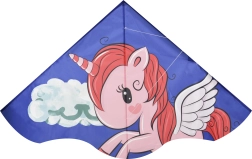 Leteči delta zmaj z motivom samoroga