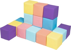 2Kids Toys penaste kocke pastelnih barv (18 kosov)