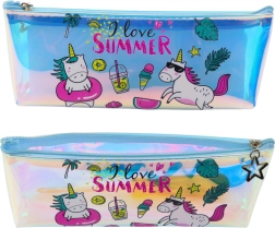 Holografski dekliški peresnik z motivom samoroga za poletje