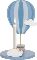 Jabadabado stojalo za svečko, toplozračni balon, modro