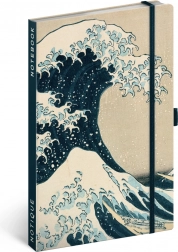 Zvezek NOTIQUE Katsushika Hokusai 13 × 21 cm, pikčast
