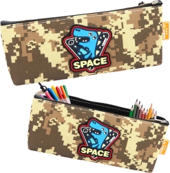 Kozmični dinozaver peresnica khaki 20x8 cm