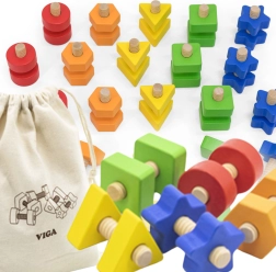 VIGA Barvni liki in vijaki za otroke