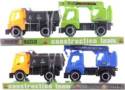 Komplet gradbenih vozil z nakladalnikom in žerjavom