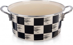 Emajliran lonec Šahovnica 22 cm, 3 l