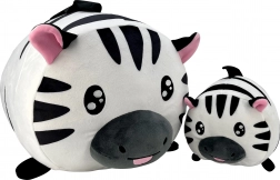 Plišasta zebra mamica in mladič 20 in 40 cm – mehak set za otroke od 0 mesecev