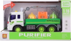 Avto s kontejnerji na baterije z zvoki in lučmi za otroke