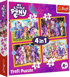 Sestavljanka 4 v 1 – Spoznaj ponije MY LITTLE PONY Trefl