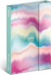 Tedenski magnetni planer 2024 batik, 11 × 16 cm