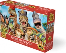 3D puzzle Nasmejani dinozavri, 100 kosov
