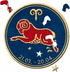 CURIOSI okrogel puzzle Zodiak – Oven, 33 kosov