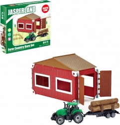 Komplet traktor in kmetija s skednjem