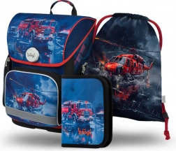 Šolski set Reševalci: torba, peresnica in vrečka