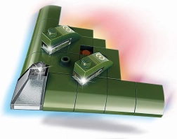 Qman amfibijski bombnik Electric Ray – mini gradbeni komplet 38 delov