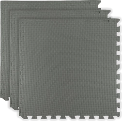 Pena podloga HUMBI 180 × 60 cm, veliko sestavljanko, vodoodporna, varna, temno siva (3 kosi)