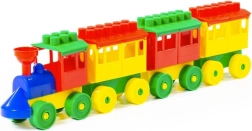 Plastični sestavljivi vlak s 3 vagoni
