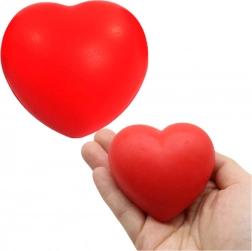 Antistresna žogica v obliki srca – rdeča