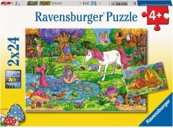 Ravensburger sestavljanka Čarobni gozd 2x24 kosov