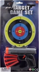 Pištola s priseski in tarčo