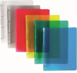 A4 obročna mapa iz polipropilena lines, 4 obroči (mešanica barv)