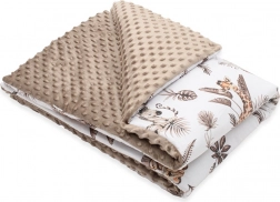 Otroška odeja iz minkya z polnilom Safari 80 × 100 cm