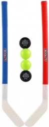 Otroška plastična hokejska palica s pakom in žogico