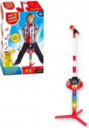 Otroški mikrofon na baterije z glasbenimi učinki