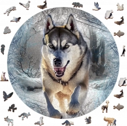 Lesene sestavljanke Tekajoči Volk 505 kosov od Wooden City