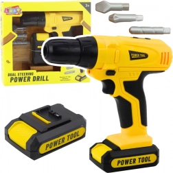 Otroški akumulatorski vrtalnik in izvijač z zamenljivimi nastavki