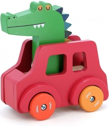 Vilac Leseno avto s hupo Krokodil