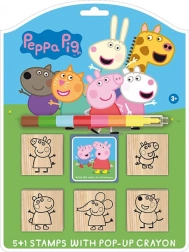 Komplet žiga Peppa Pig z voščenkami