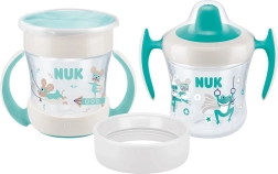 Otroški lonček NUK Mini Cups 3v1 360° nevtral