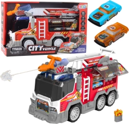 Gasilski avto s svetlobnimi učinki, zvoki in delujočim vodnim topom