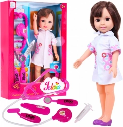 Velika punčka medicinska sestra z zdravniškimi pripomočki za otroke 3+