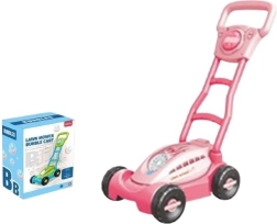 Rožnata kosilnica na milne mehurčke z osvetlitvijo