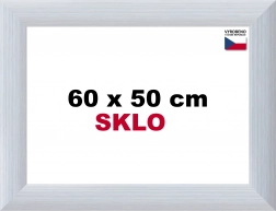 Aluminijast okvir za sestavljanke 60 × 50 cm – srebrn Alaska