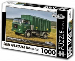 Sestavljanka RETRO-AUTA TRUCK Škoda 706 MTS 24ch VLH 1000 koščkov