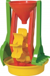 Androni komplet za pesek z mlinčkom, višina 26 cm – Rdeča